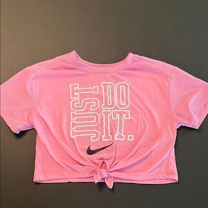 Nike Kids Pink 'Just Do It' T-Shirt
